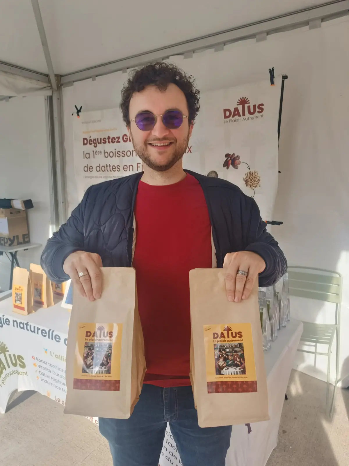 Boisson naturelle DATUS pour le bureau pour booster la concentration matinale.