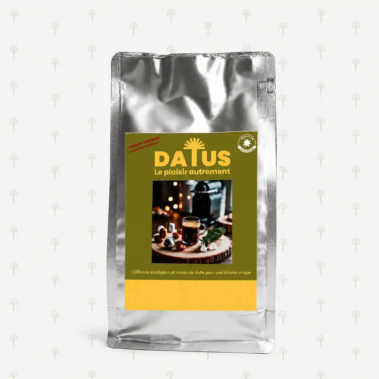 DATUS Capsules Eucalyptus — Noyaux de dattes & eucalyptus, une alternative au café naturellement sans caféine