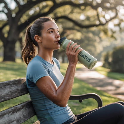 DATUS, la boisson idéale pour la récupération sportive. Hydratation et énergie naturelle après l'effort, riche en électrolytes et anti-fatigue.